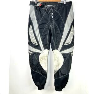 VTG FLY 805 RACING BLACK SILVER MOTOCROSS PANTS BIKER SZ MENS 34